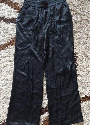 Женские широкие черные брюки allsaints