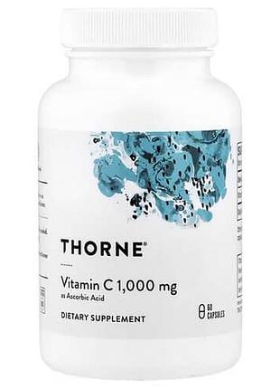 Thorne vitamin c 1,000 mg as ascorbic acid 60 капсул