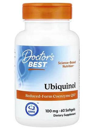 Doctor's best ubiquinol 100 mg 60 рідких капсул