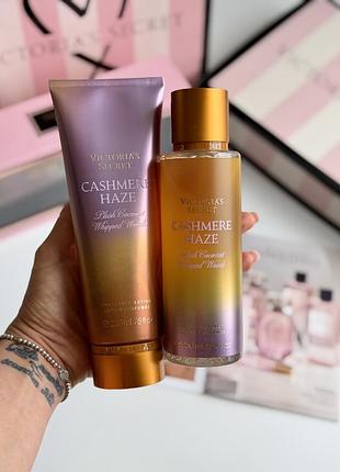 Спрей та лосьйон для тіла cashmere haze victoria’s secret