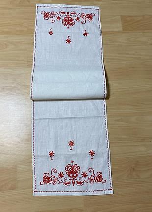 Вишитий льняний рушник", 139х37 см