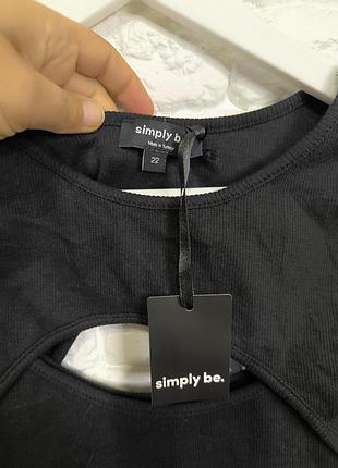 Майка в рубчик simply be 3