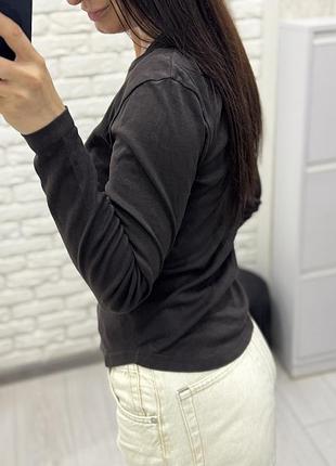 Лонгслів massimo dutti шоколадний 4