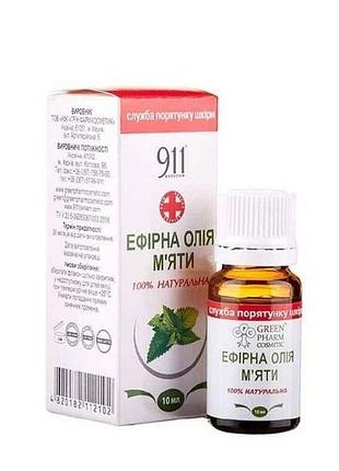 Эфирное масло мяты 10мл тм green pharm