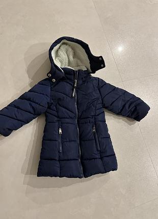 Куртка для дівчинки dkny осінньо-зимова синя