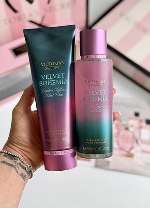 Спрей та лосьйон для тіла velvet bohemia victoria’s secret