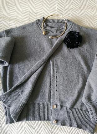 Светр-кардиган, shein, m 4