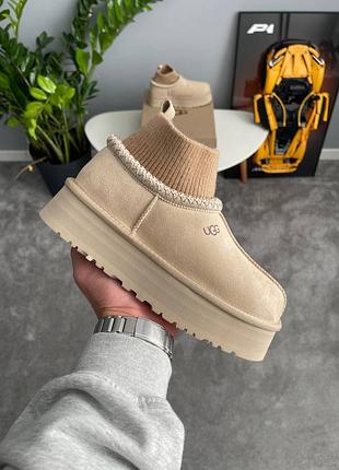 Угги ugg tazz sock beige 4