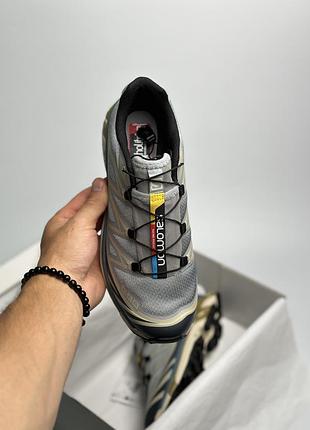 Кросівки salomon xt-6 adv dover silver beige 🩶 3