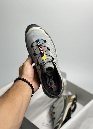 Кросівки salomon xt-6 adv dover silver beige 🩶 7