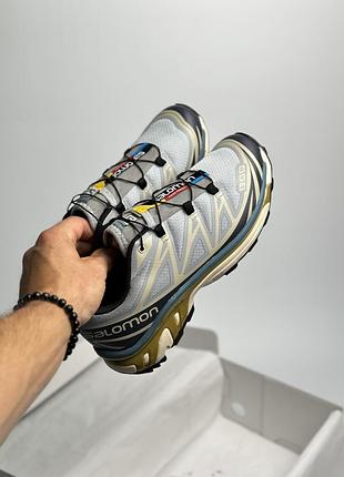 Кросівки salomon xt-6 adv dover silver beige 🩶 10
