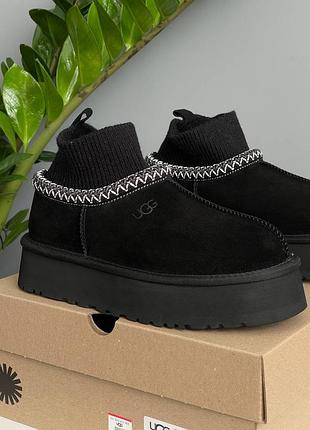 Угги ugg tazz sock black 2