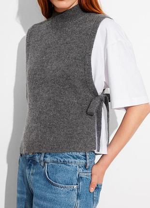Манишка, жилет primark, m, l