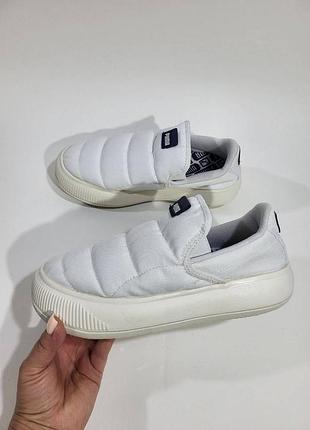 Сліпони жіночі puma mayu slip-on білі, розмір 40, довжина устілки 25,7см