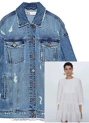 Джинсовка + платье от zara