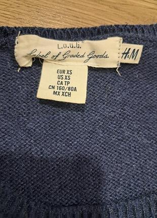 ​синій базовий джемпер l.o.g.g. (h&m), 4