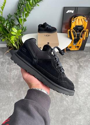 Угги ugg lowmel sneaker black 8