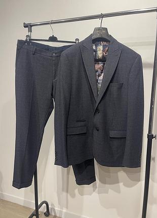 Чоловічий класичний костюм-двійка next tailoring (slim fit) — розмір xl / xxl (46r)