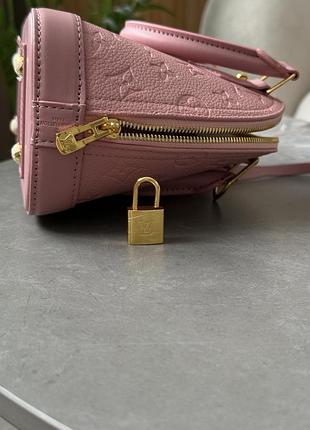 Сумка louis alma monogram empreinte vuitton leather pink 4