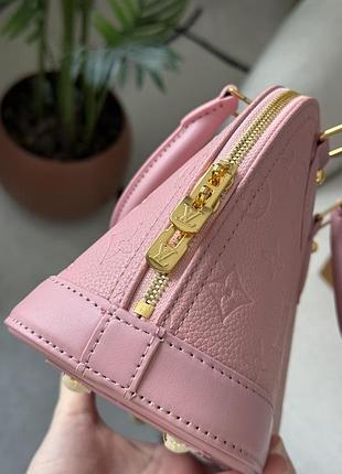 Сумка louis alma monogram empreinte vuitton leather pink 6