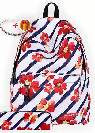 Рюкзак міський runningtiger з принтом листя пальми 4518 11