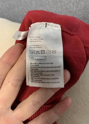 Кофта для дівчинки h&m червона в серця 3