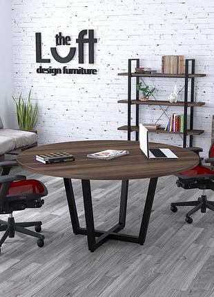Стол для переговоров d-1600 loft design орех модена