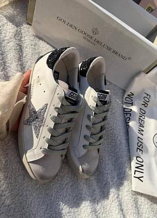 Golden goose superstar silver 3