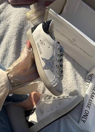 Golden goose superstar silver 5