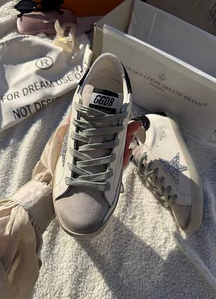 Golden goose superstar silver 9