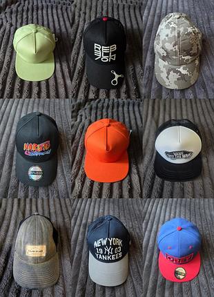 Кепки бейсболки нові і як нові obey, new era, new york, камуфляж