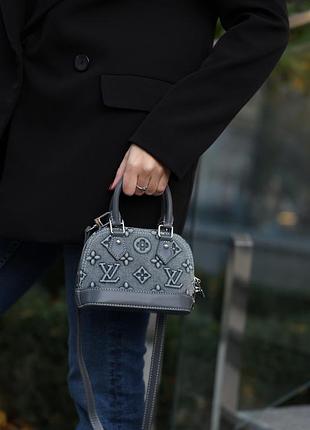 Сумка louis nano alma bag denim vuitton monogram 2
