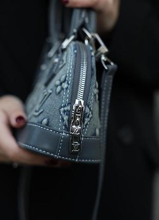 Сумка louis nano alma bag denim vuitton monogram 6