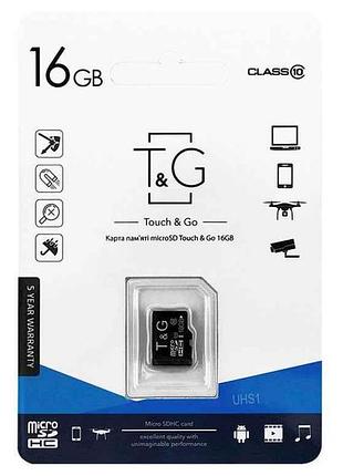 Карта памяти 16gb micro sd (10) (-adapter) uhs-i тм tg
