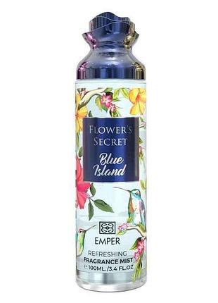 Міст для тіла 200мл (body mist) жіночий flowers secret blue island тм emper