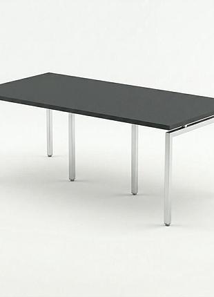 Стіл для переговорів q-200 loft design антрацит сріблястий