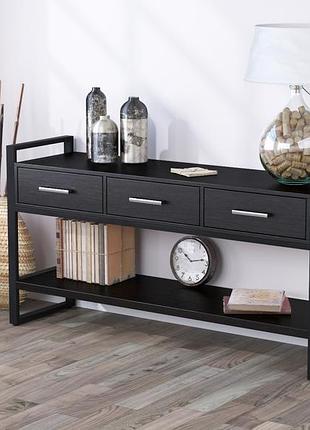 Консоль с ящиками l-145 черный loft design черный st7
