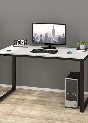 Письменный стол loft design q-135 black белый