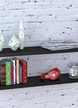 Настенная полка loft design pl-2-36 loft design черный st7 112 см серебристый