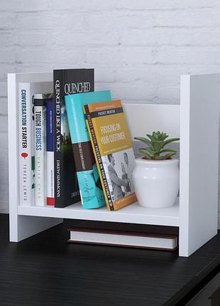 Надставка для стола loft design ns-8 белая, надстройка для рабочего места из дсп