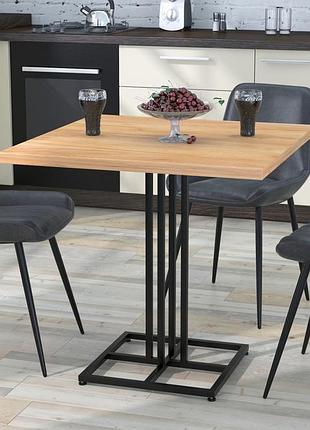 Стол обеденный тревор loft design дуб крафт золотой