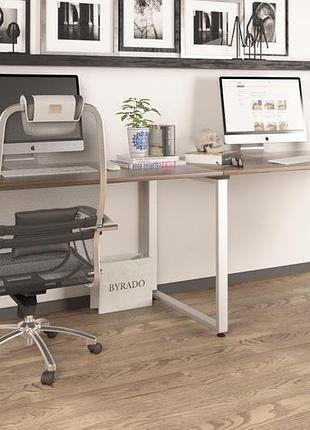 Двойной письменный стол loft design q-135-2 орех модена