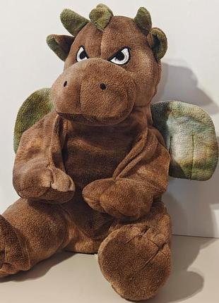 Cuddly soft 16 inch stuffed brown dragon...we stuff 'em...you love 'em! - bear f 3