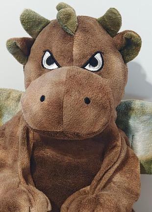 Cuddly soft 16 inch stuffed brown dragon...we stuff 'em...you love 'em! - bear f 5