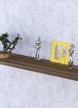 Полка навесная loft design pl-3-36 орех модена, 112 см, полка из дсп и металлическими держателями