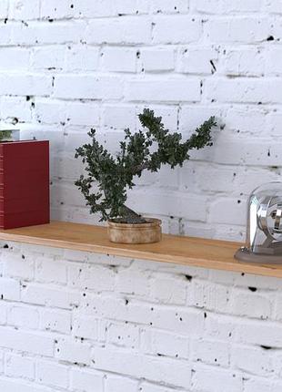 Полка настенная loft design pl-6-18 дуб крафт золотой 112 см