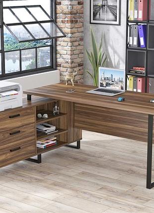 Стол руководителя нотариус loft design орех модена