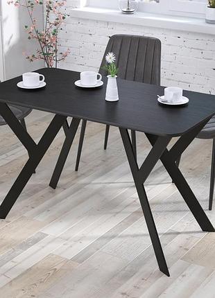 Стол обеденный ишла 120-65 loft design венге луизиана закруглённые углы