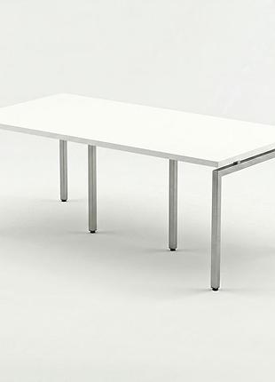 Стіл для переговорів q-200 loft design білий сріблястий
