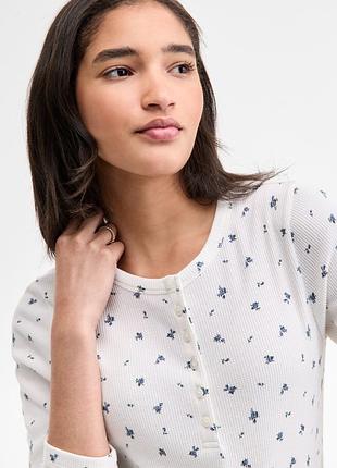 Женский вафельный лонгслив henley levi's 4